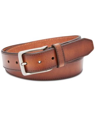 Fossil Myles Braid Leather Belt - Macy's