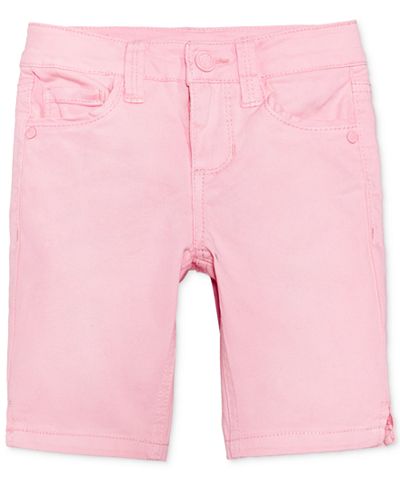 Celebrity Pink Twill Bermuda Shorts, Little Girls (2-6X)