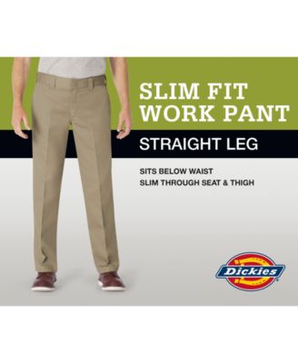Dickies Men's Slim-Straight Fit Work Pants - Macy's