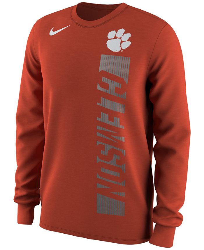 Nike Men's Clemson Tigers Football Momentum Long Sleeve T-Shirt ...