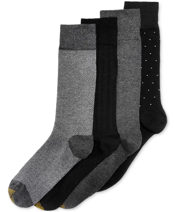 Gold Toe Men's 4-Pk. Patterned Socks - Macy's