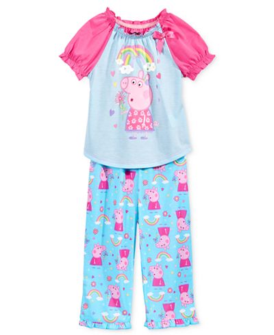 Komar Kids 2-Pc. Peppa Pig Rainbow Pajama Set, Toddler Girls (2T-5T)