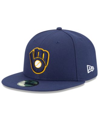 New Era Milwaukee Brewers Authentic Collection 59FIFTY Cap - Macy's