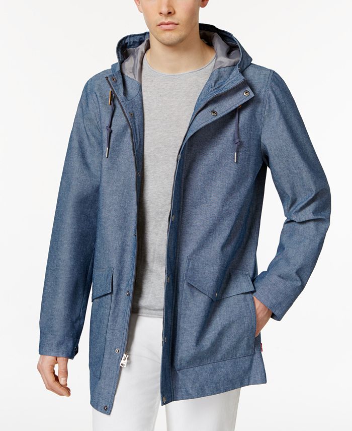 Levi's Men's Trail Cloth Fishtail Rain Jacket Windbreaker & Reviews - Coats  & Jackets - Men - Macy's