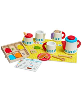 melissa and doug metal tea set