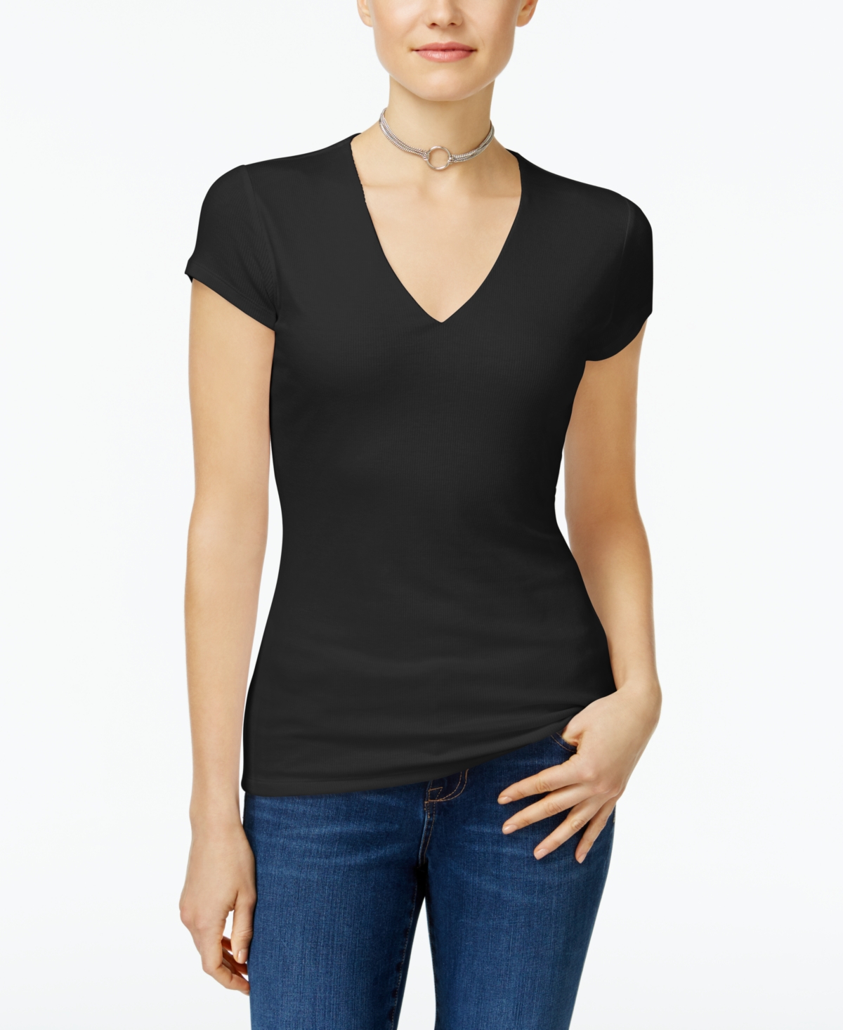 upc number 706257527788 is associated  with I.n.c. International Concepts Women's Ribbed V-Neck Top, Created for Macy's