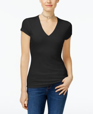 I.N.C. International Concepts Women's Ribbed V-Neck Top