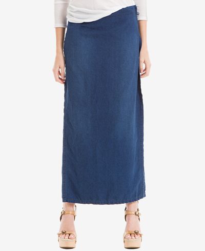 Max Studio Cotton Maxi Skirt