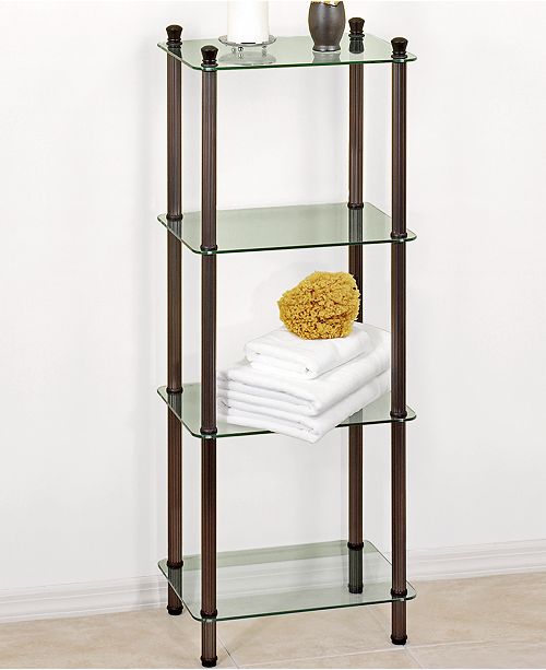 Creative Bath Organization L Etagere 4 Shelf Storage Tower