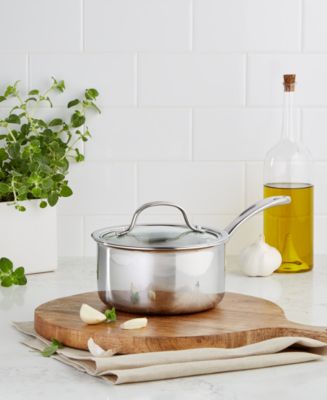 Calphalon Closeout! Tri Ply Stainless Steel 4.5 Qt. Covered Saucepan