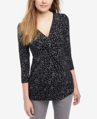 Motherhood Maternity - Maternity Twist-Front Top