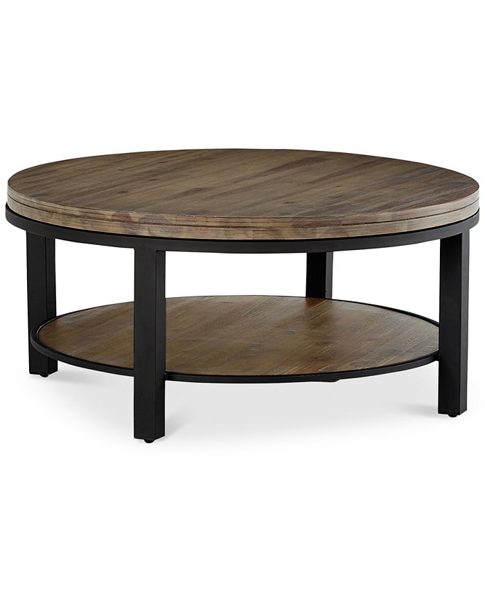 Furniture - Canyon Round Table Set, 2-Pc. Set (Coffee Table & End Table), Only at Macy's