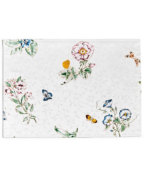 Lenox Butterfly Meadow 13 X 19 Placemat Reviews Table Linens Dining Macy S