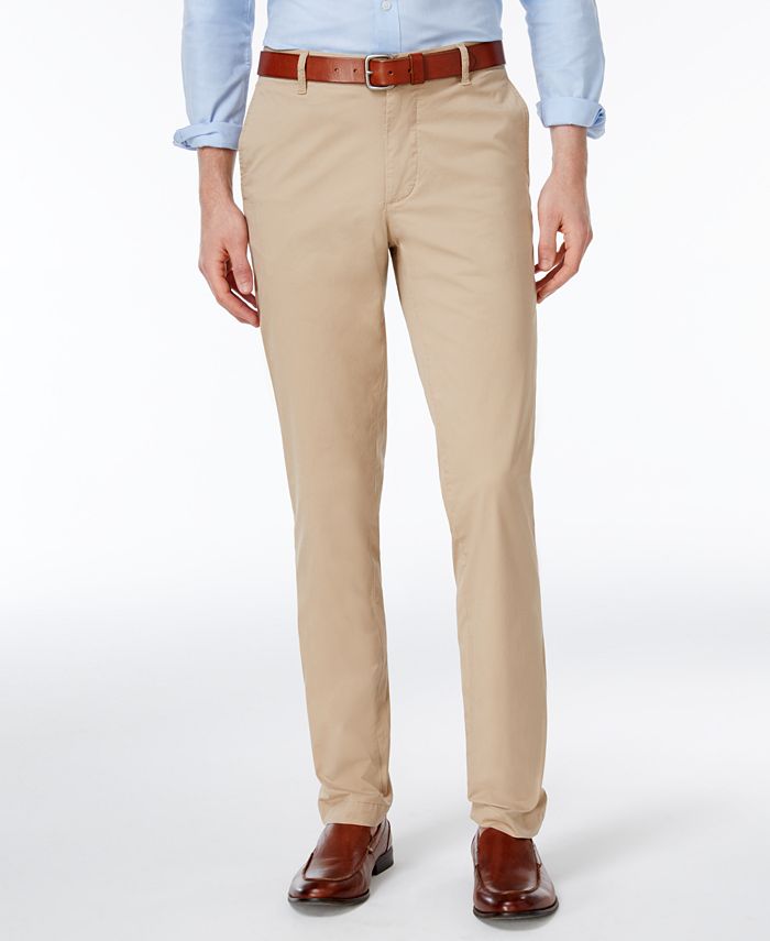 Lacoste Men's Slim-Fit Twill Pants - Macy's