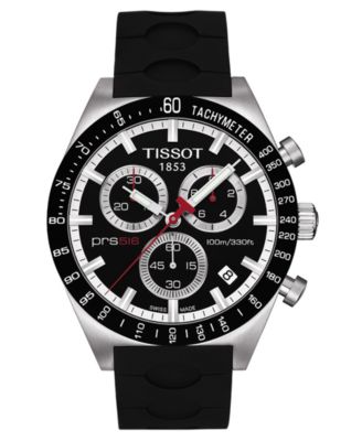 Tissot Men's Swiss Chronograph PRS 516 Black Rubber Strap Watch 42mm  T0444172705100 \u0026 Reviews - All Fine Jewelry - Jewelry \u0026 Watches - Macy's