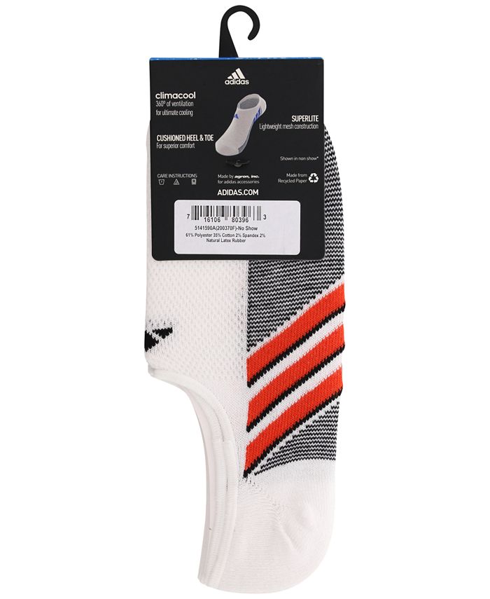adidas Men's 3 Pack ClimaCool Super NoShow Socks Macy's