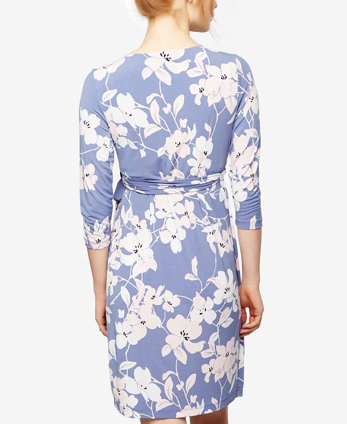 A Pea in the Pod Maternity FloralPrint Wrap Dress Macy's
