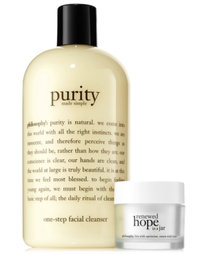 EAN 3614223886104 product image for philosophy 2-Pc. Cleanse & Glow Skincare Set | upcitemdb.com