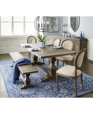 Tristan Trestle Dining Furniture Collection Created For Macy S