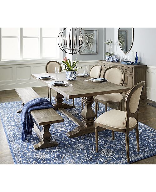 Furniture Tristan Trestle Dining Furniture 4 Pc Set Trestle