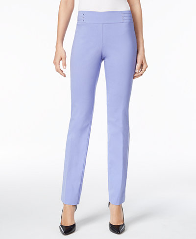 JM Collection Petite Studded Pull-On Pants, Only at Macy's
