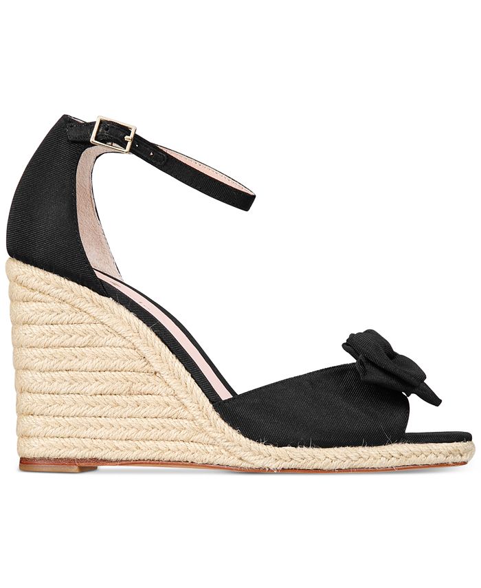 bow wedge sandals