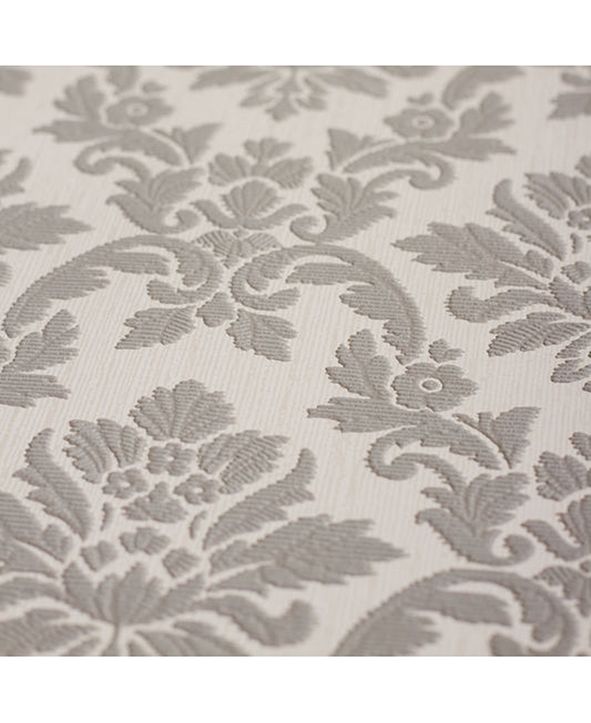 Graham Brown Damask Gray Wallpaper Reviews Wallpaper Home Decor Macy S