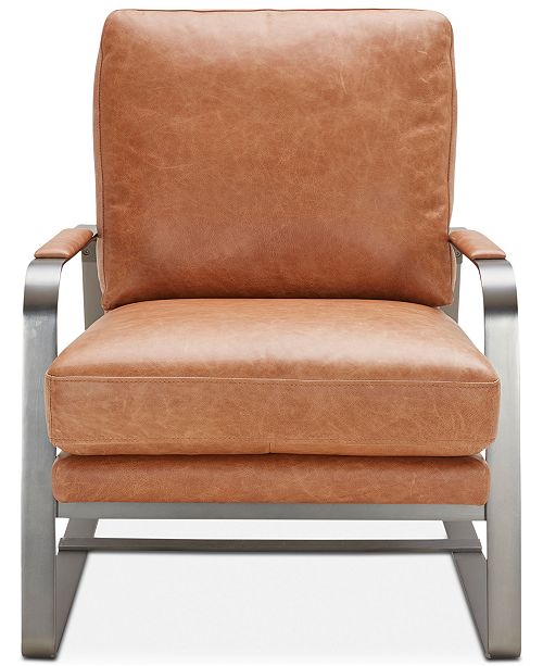 Furniture Jollene Leather Accent Chair & Reviews Furniture Macy's