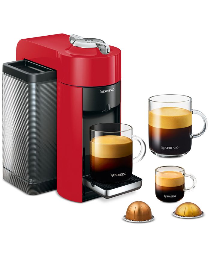 Nespresso Evoluo Coffee and Espresso Maker by De'Longhi, Red Macy's