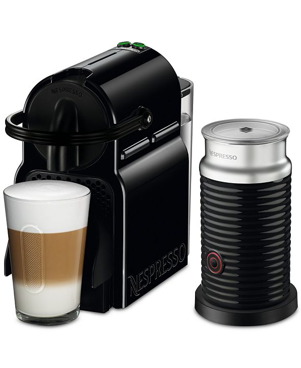 De'Longhi Nespresso Inissia Espresso Maker by with Aeroccino, Black
