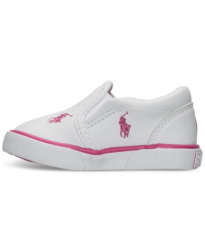 Polo Ralph Lauren Toddler Girls' Bal Harbour Repeat Casual Sneakers ...