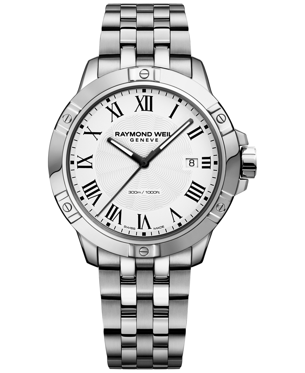 Shop Raymond Weil Men's Swiss Tango Stainless Steel Bracelet Watch 41mm 8160-st-00300 In Silver