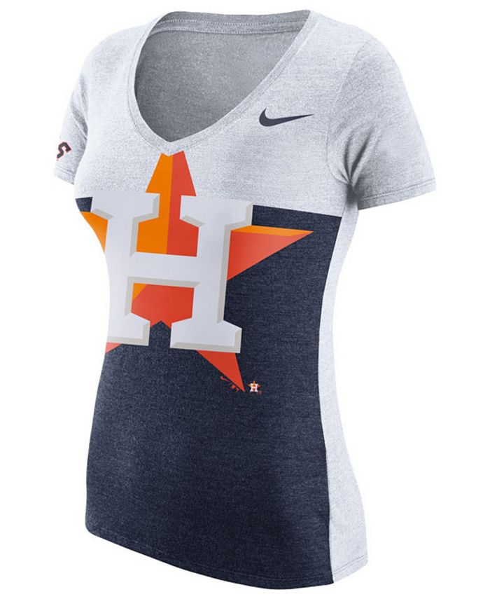 Nike Women's Houston Astros Tri Blocked T-Shirt - Macy's