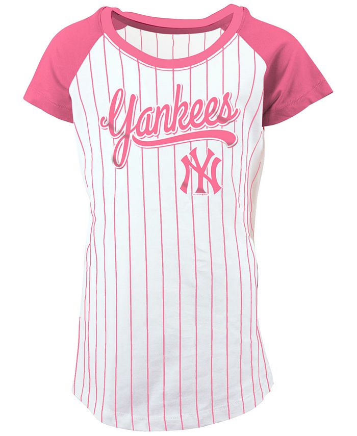 5th & Ocean New York Yankees Pinstripe T-Shirt, Girls (4-16) - Macy's