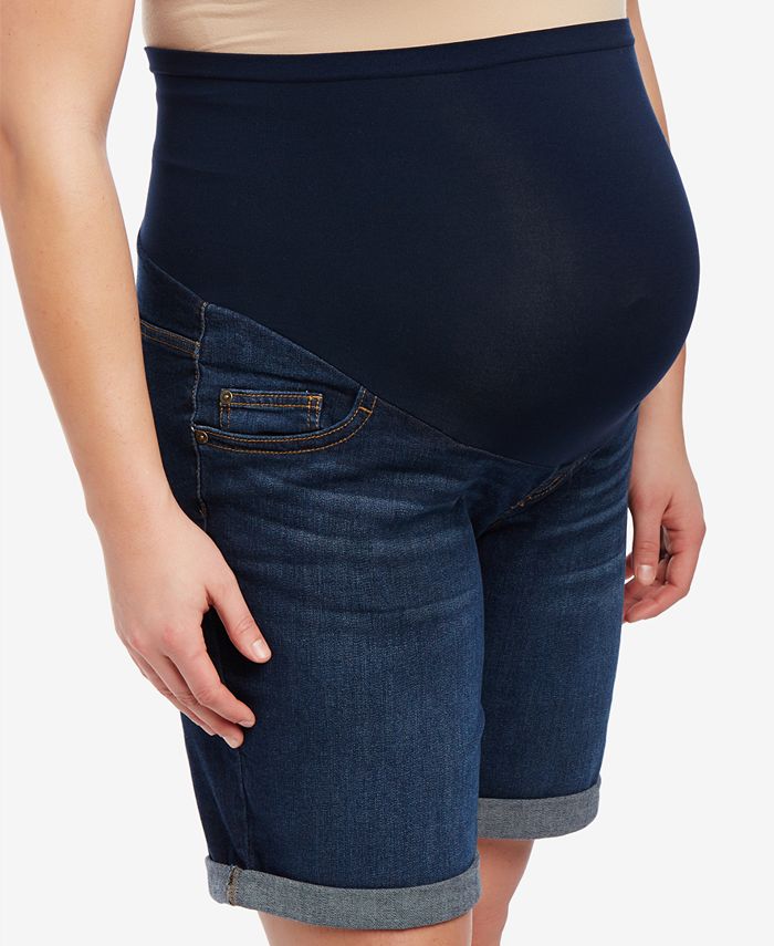 Motherhood Maternity Cuffed Denim Shorts Macys 