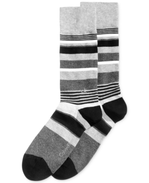 Calvin Klein Men's Multi-Stripe Crew Socks