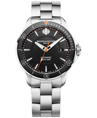 Baume & Mercier - Men's Swiss Automatic Clifton Club Stainless Steel Bracelet Watch 42mm M0A10340
