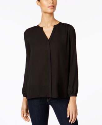 Pintuck Blouse In Plus Size - Harlowe Hill