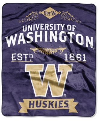 Northwest Company - Washington Huskies Raschel Rebel Throw Blanket