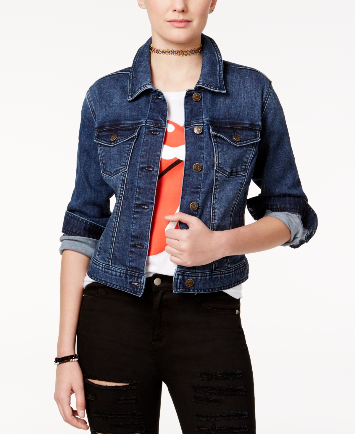 Celebrity Pink Juniors' Classic Denim Jacket