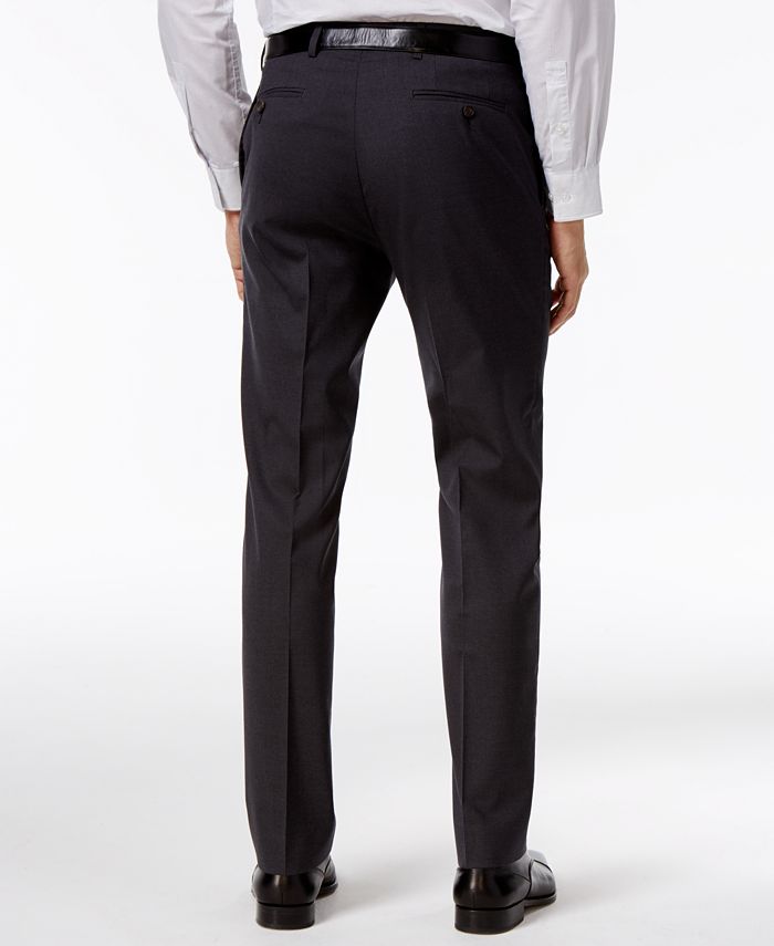 Lauren Ralph Lauren Charcoal Solid Total Stretch Slim-Fit Pants ...