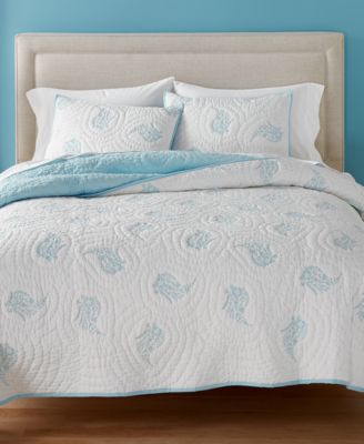 Martha Stewart Collection - Pleasant Fields Reversible Queen Quilt