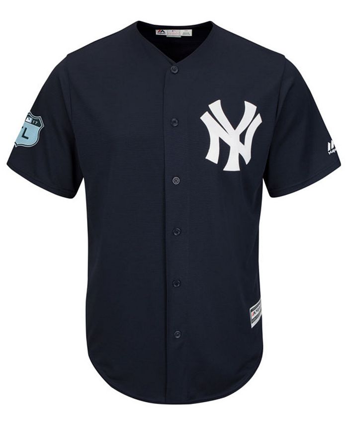 Majestic Men's New York Yankees Spring Training Patch Replica Cool Base  Jersey - Macy's