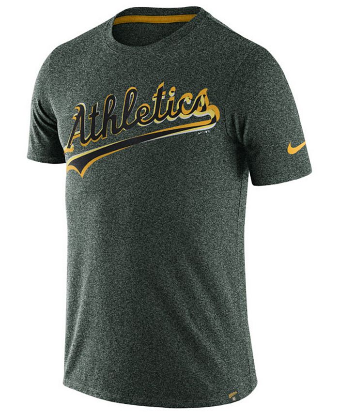 Nike Men's Oakland Athletics Marled T-Shirt - Macy's