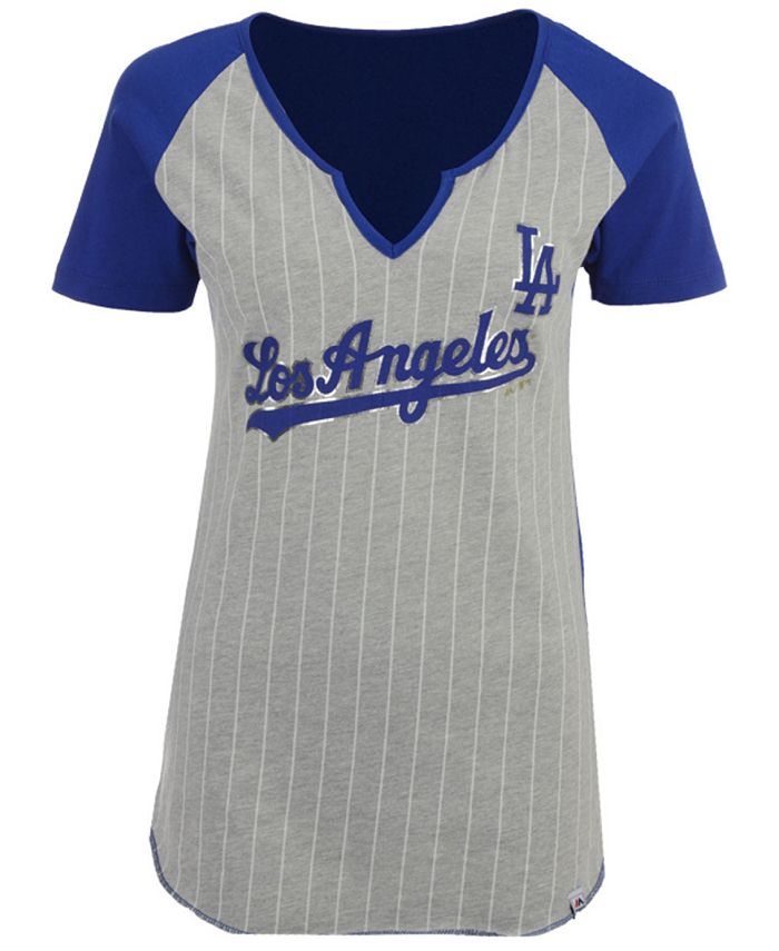 Women's New Era White/Royal Los Angeles Dodgers Team Pinstripe