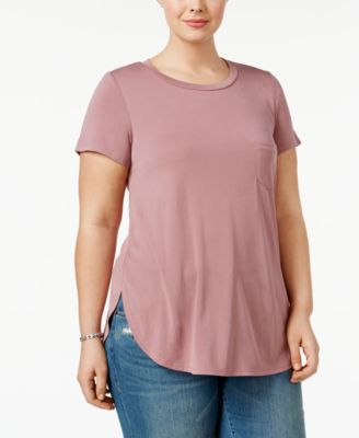 Celebrity Pink - Trendy Plus Size High-Low Tunic