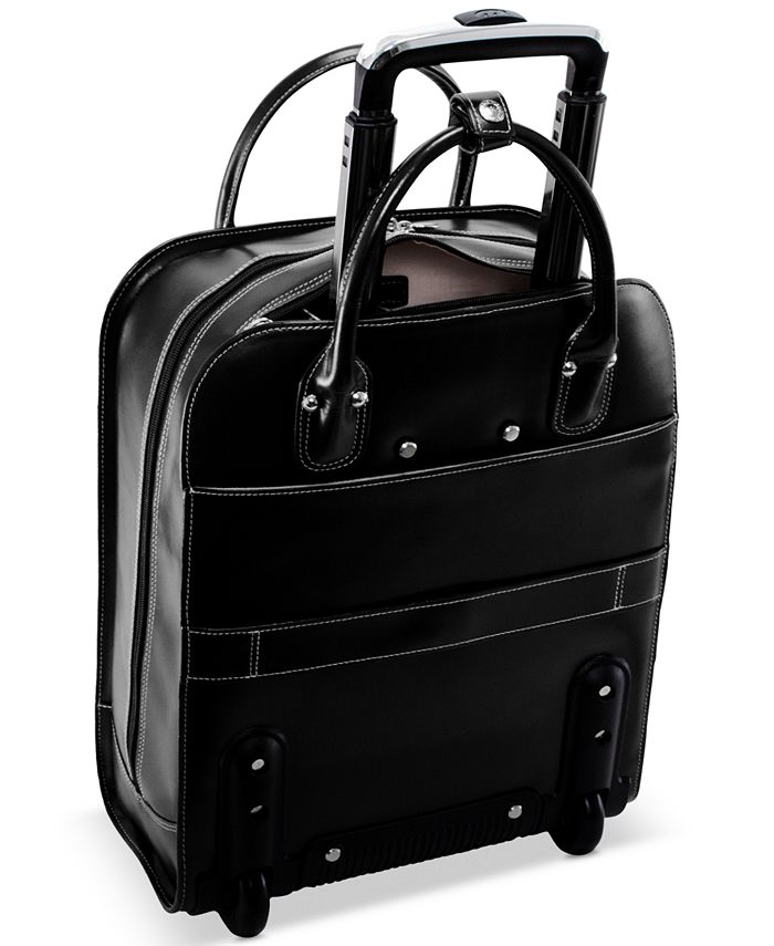 McKlein Uptown Leather Wheeled Laptop Briefcase & Reviews Laptop Bags & Briefcases Luggage