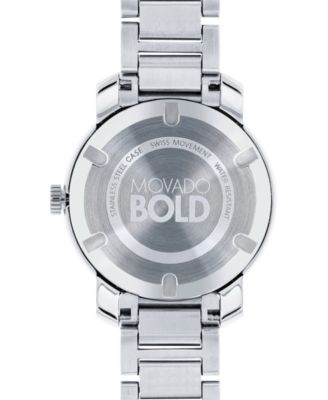 Movado Women’s Unisex Swiss Bold Stainless Steel Bracelet Watch 39mm 3600196 Movado Women main image 4