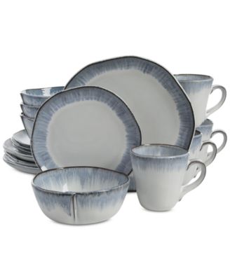 Gibson - Cezanne Blue 16-Piece Dinnerware Set