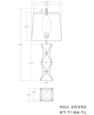 Kathy Ireland Pacific Coast Ripley Table Lamp